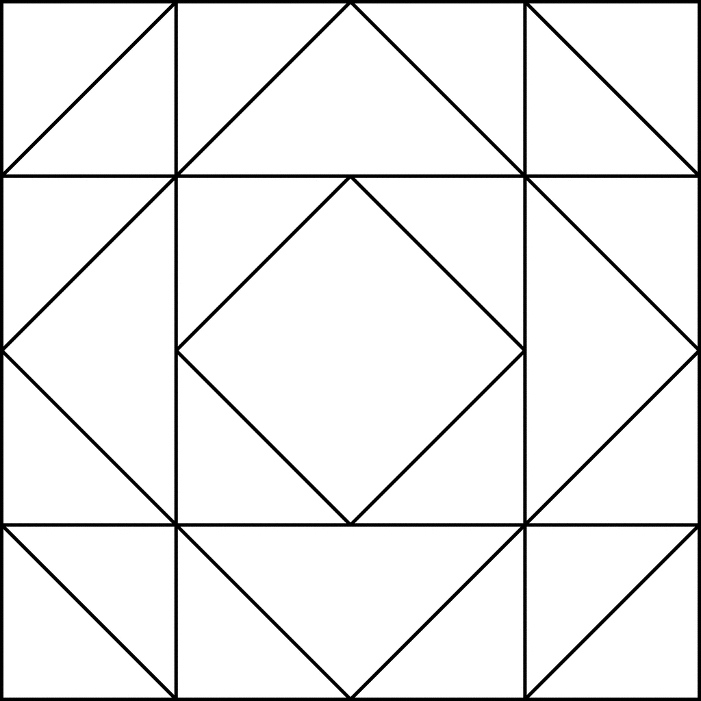 Geometric block pattern clipart