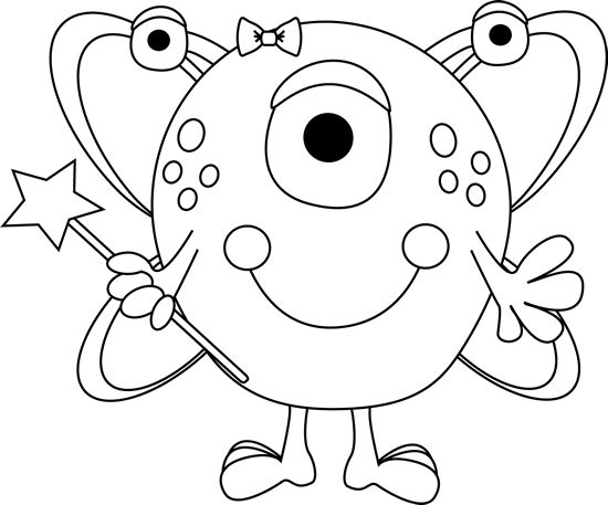 Black and white monster fairy monster coloring pages monster quilt cute monsters drawings