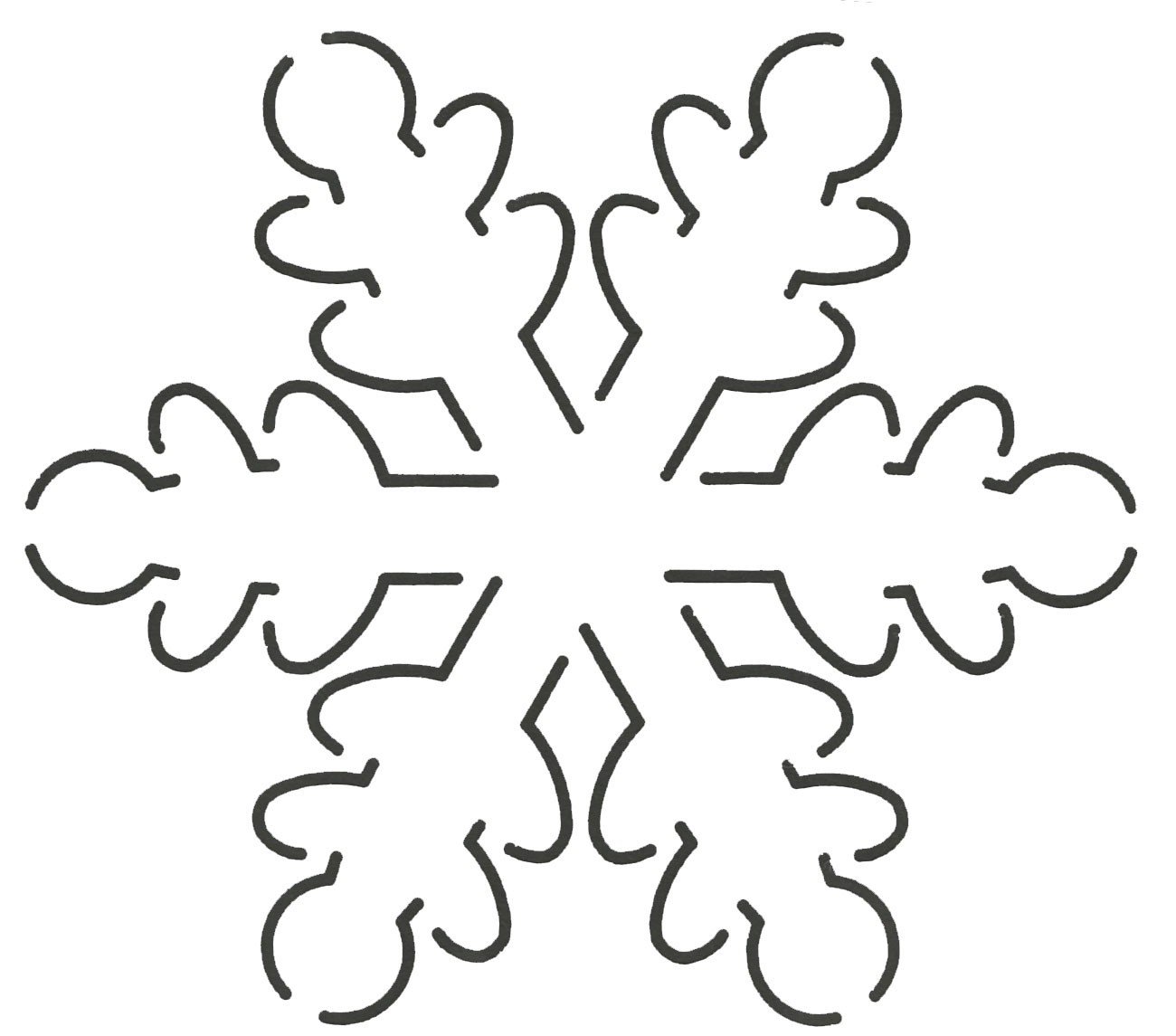 Quilting creations snowflake quilt stencil x