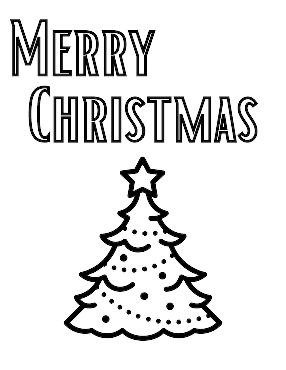 Christmas coloring page merry christmas coloring family activityfamily fun night christmas tree coloring page arbol de navidad