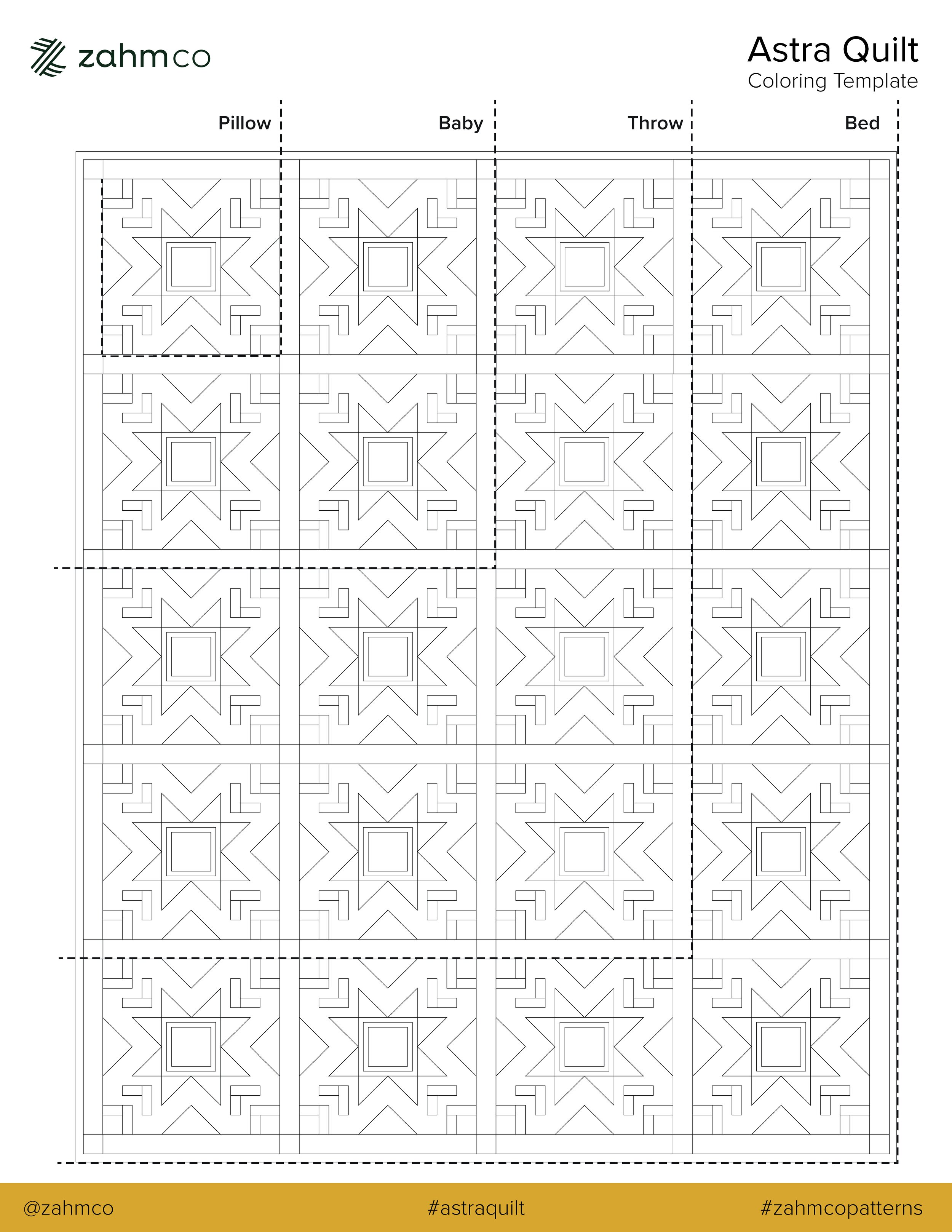 Pattern quilt loring template â