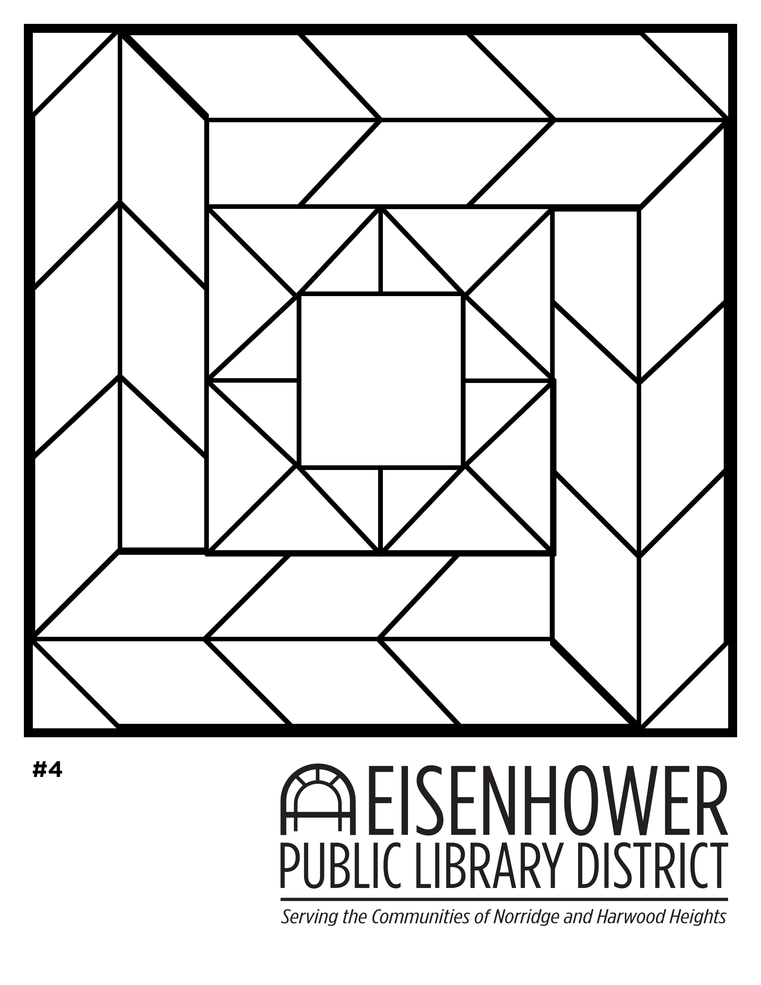Quilt square coloring pages