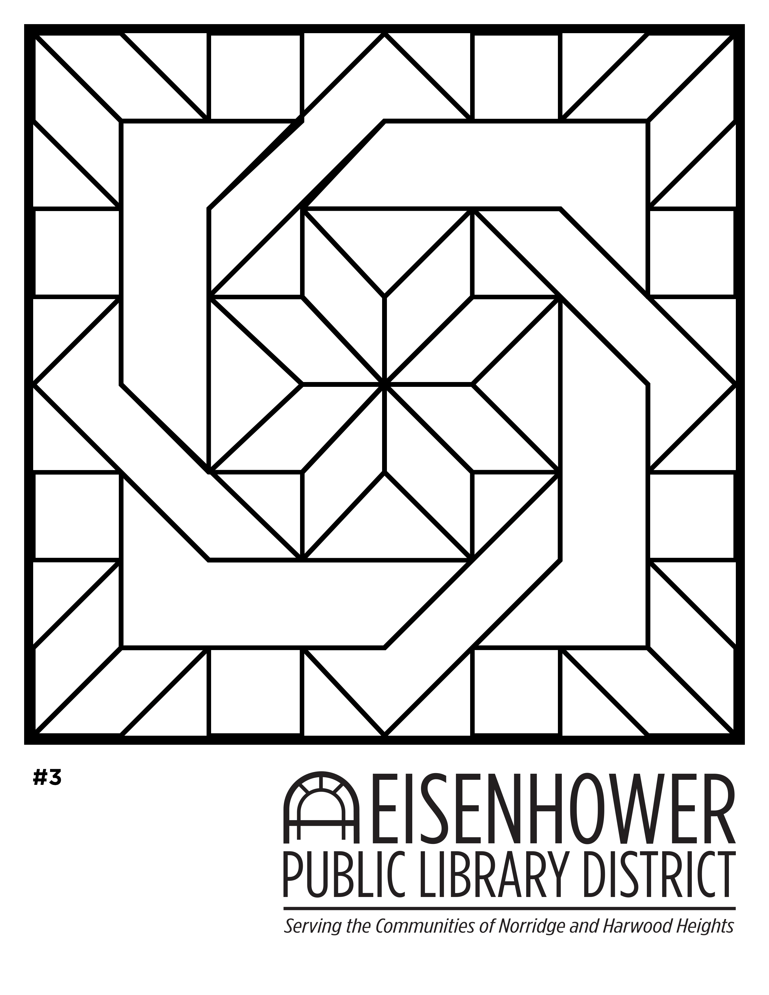 Quilt square coloring pages