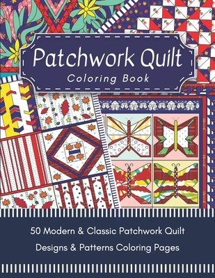 Patchwork quilt coloring book quilting designs patterns coloring for adults paperback murder by the book