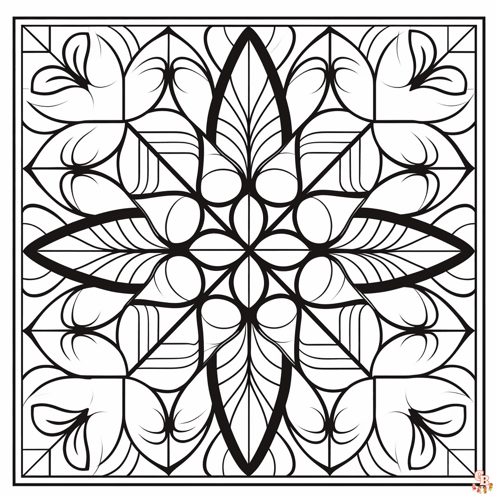 Printable quilt coloring pages free for kids and adults