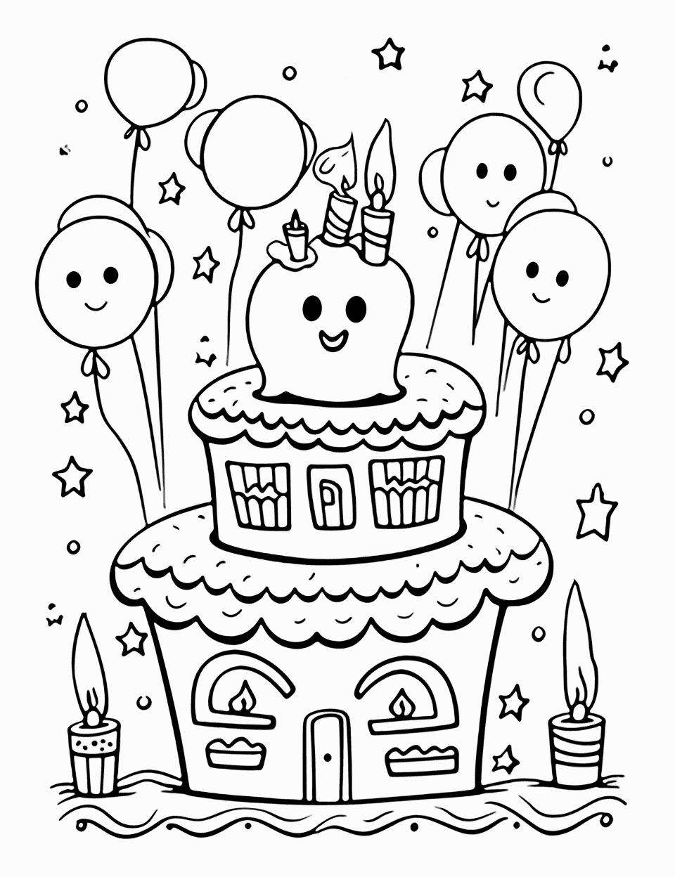 Happy birthday coloring pages free printables