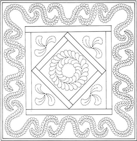 Birthday quilt coloring page free printable coloring pages