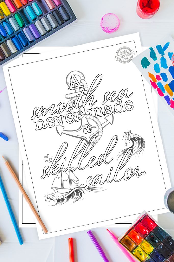 Motivational quote coloring pages for adults kids activities blog