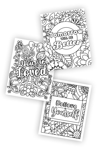 Inspirational quote coloring pages pages â freebie finding mom