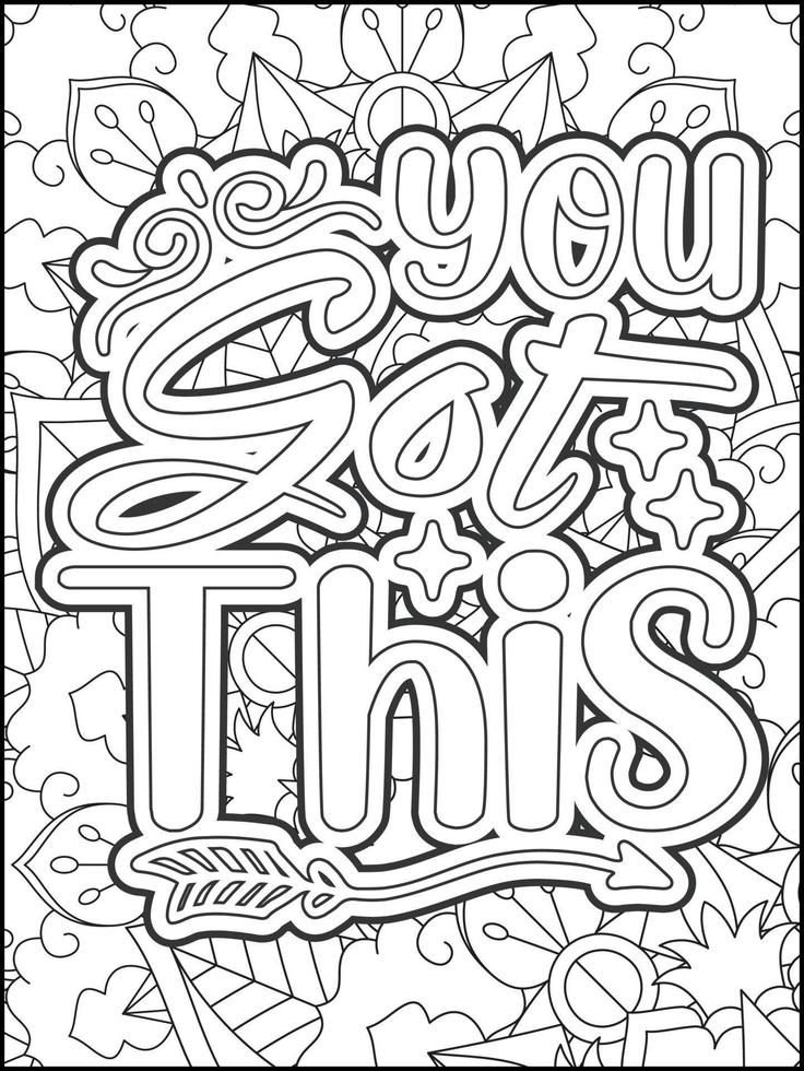 Motivational quotes coloring page inspirational quotes coloring page affirmative quotes coloring page positive quotes good vibes swear word coloring page â words coloring book quote coloring pages adult coloring book pages