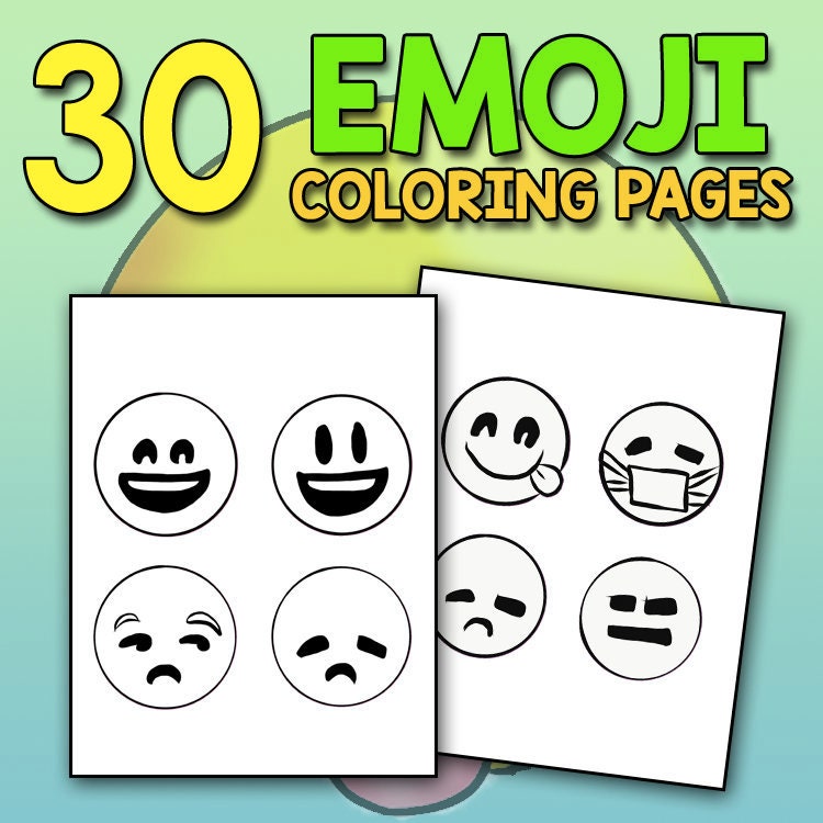 Emoji coloring book for kids funny faces with super cute animals like unicorns and monkeys fun girls and boy emoji coloring activity book