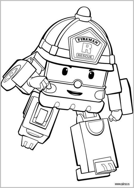 Pin by elaine fonseca on robocar poli robocar poli coloring pages to print coloring pages