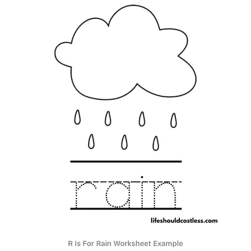 Rain coloring pages free printable pdf templates