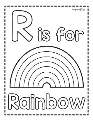 Rainbow coloring pages â printable coloring pages