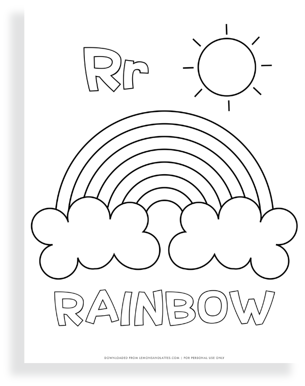 Rainbow coloring pages kids will love