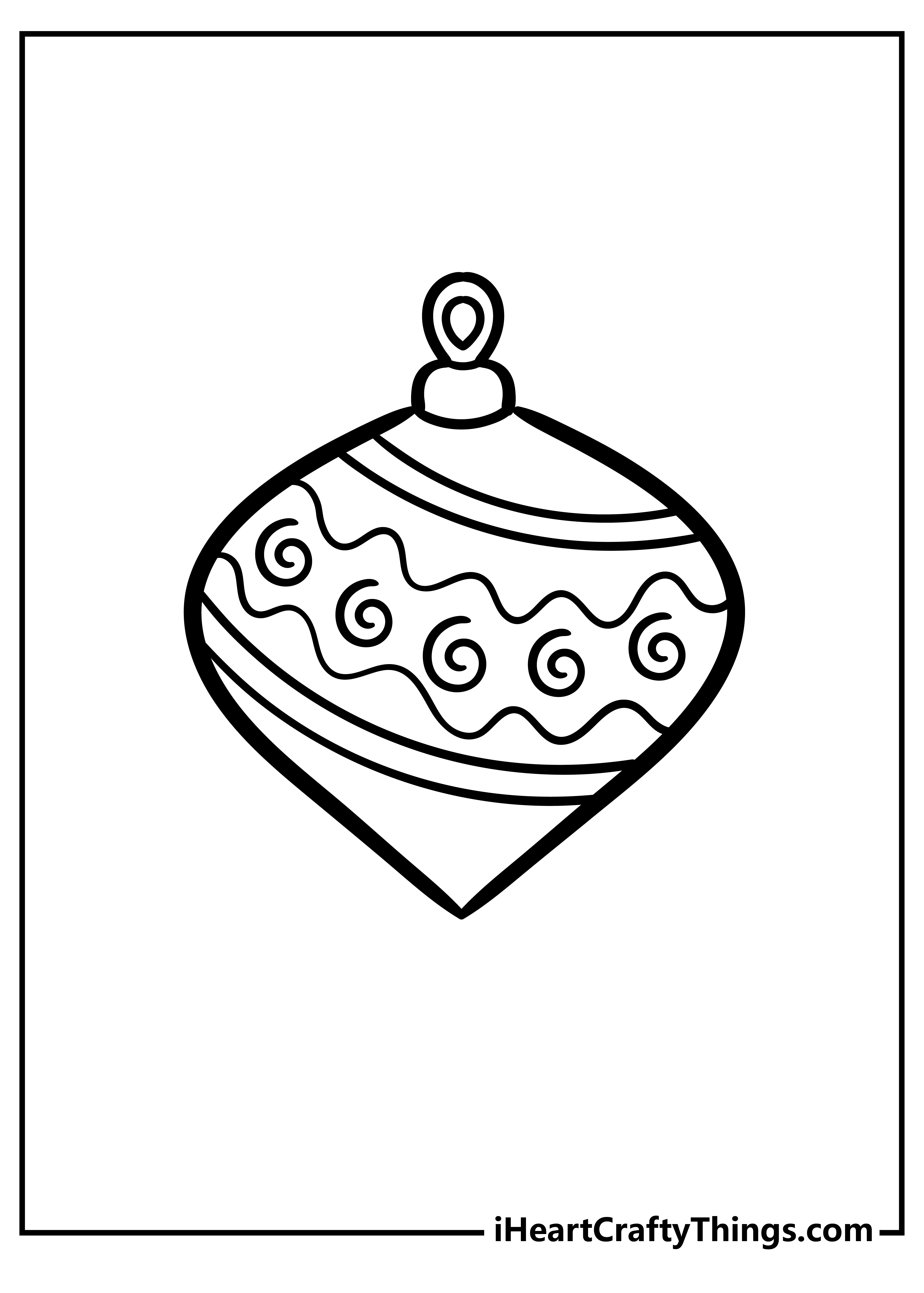 Christmas ornament coloring pages free printables