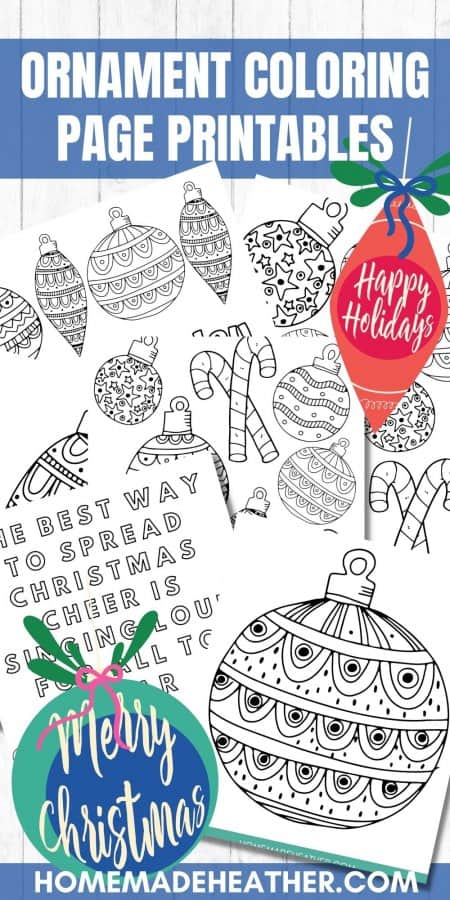 Free printable ornament coloring pages homemade heather