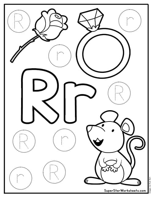 Letter r worksheets