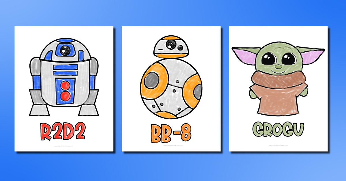 Star wars printable coloring pages for kids freebie
