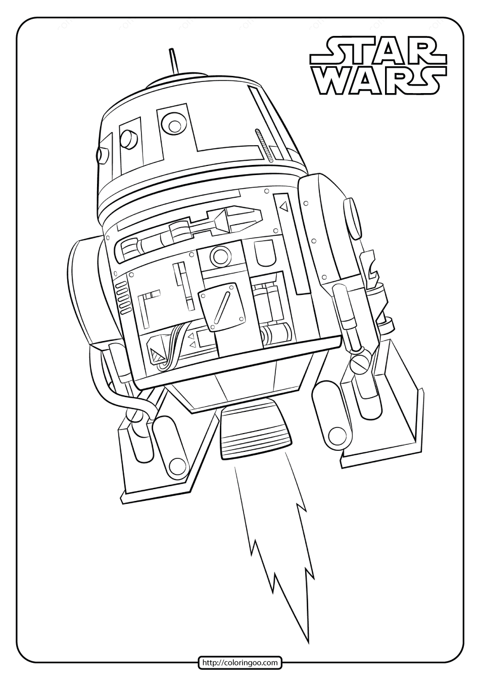 Printable star wars rd coloring pages