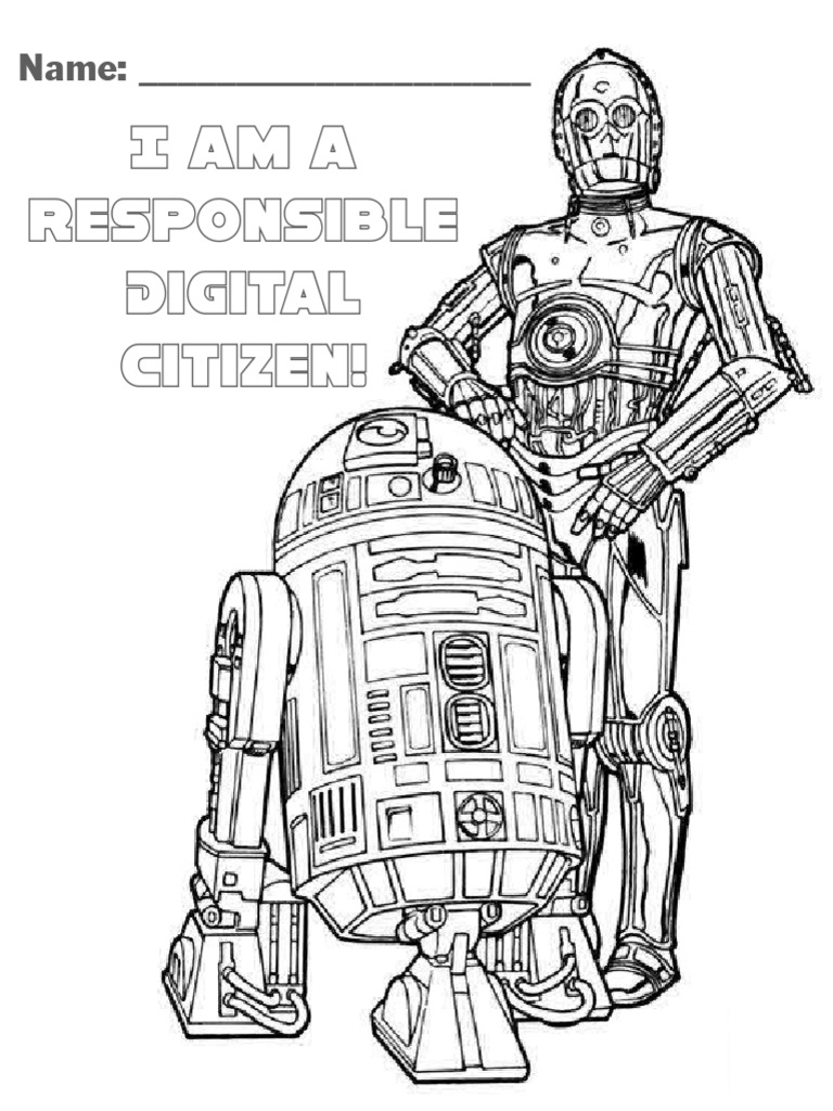 Digital citizen k coloring pages pdf