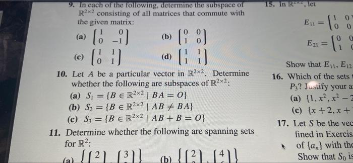 Solved in let in each of the following determine the