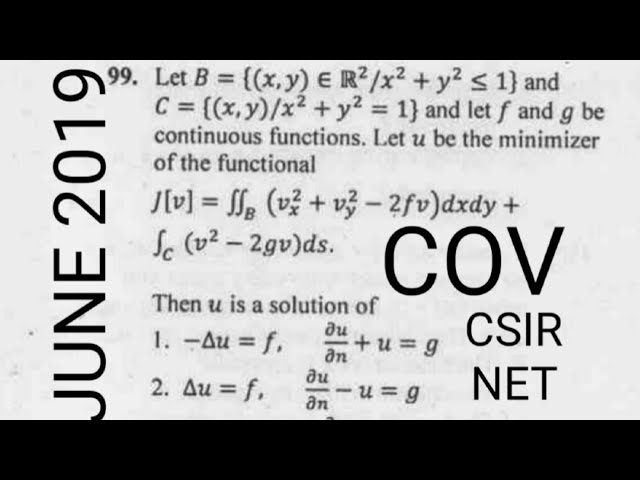 June msq integral equation questions csir net mathematics june part c questions solution