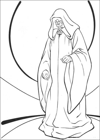 Star wars emperor palpatine coloring page free printable coloring pages