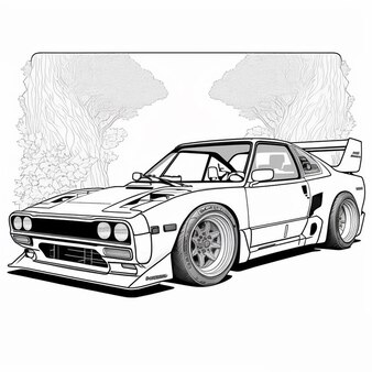 Page cars coloring page pictures