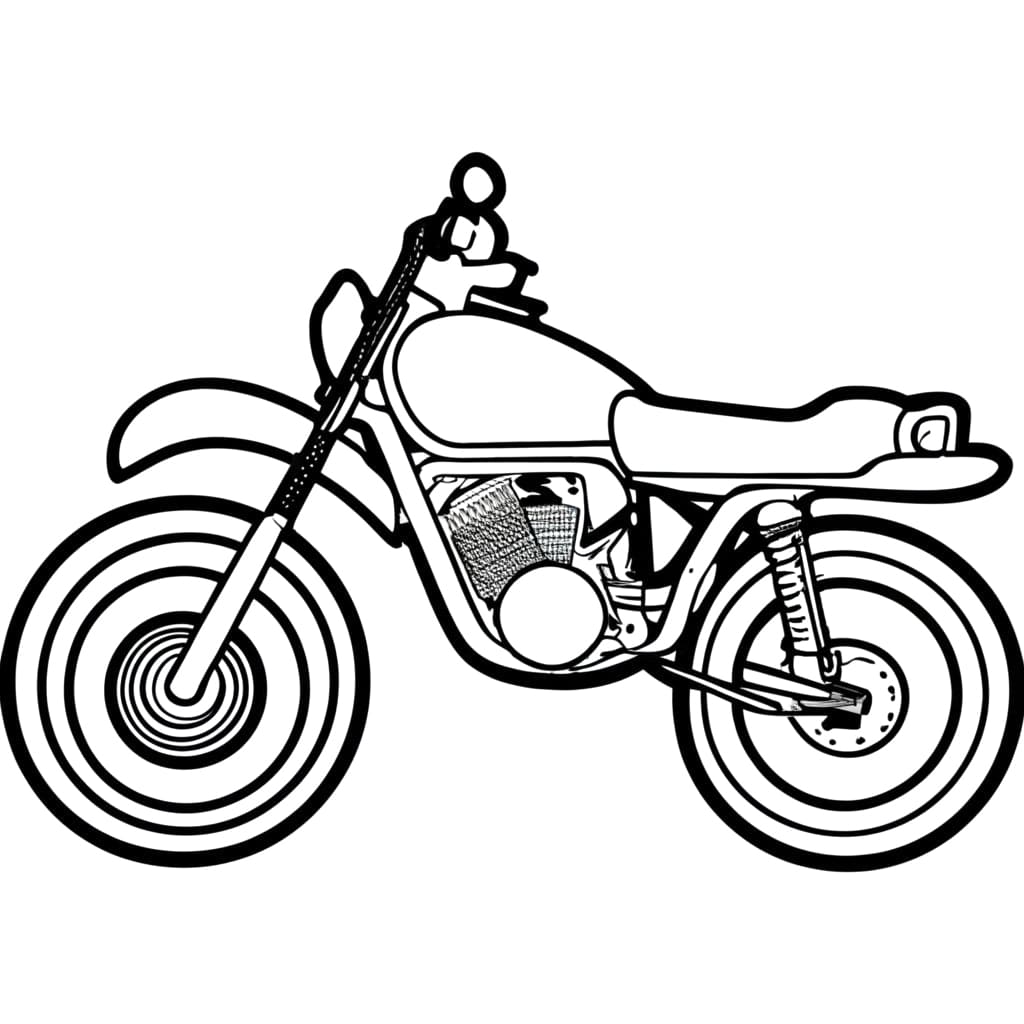 Bmw r motorbike coloring page