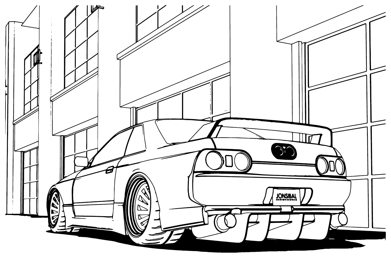 Free toyota coloring page