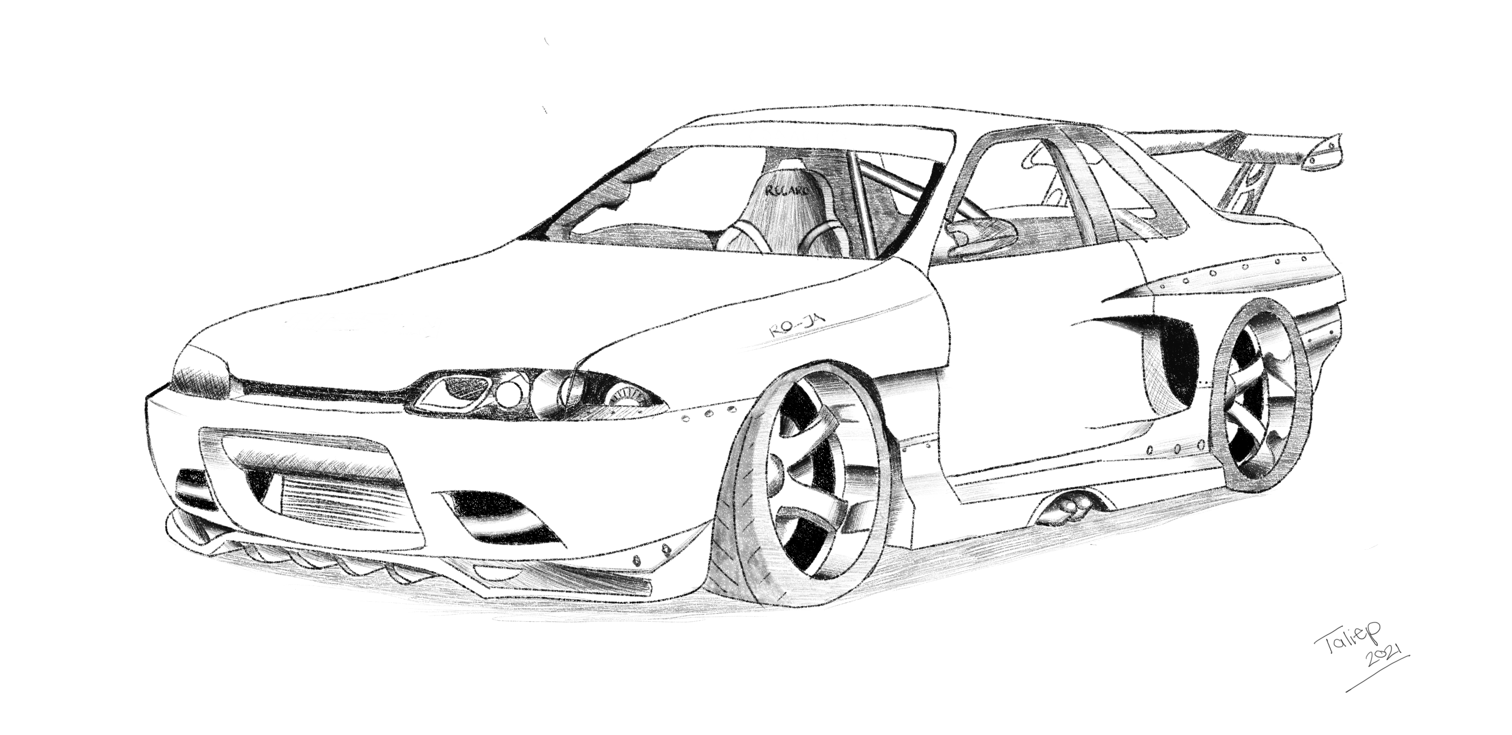 I drew a r skyline gtr posting from saðð rjdm