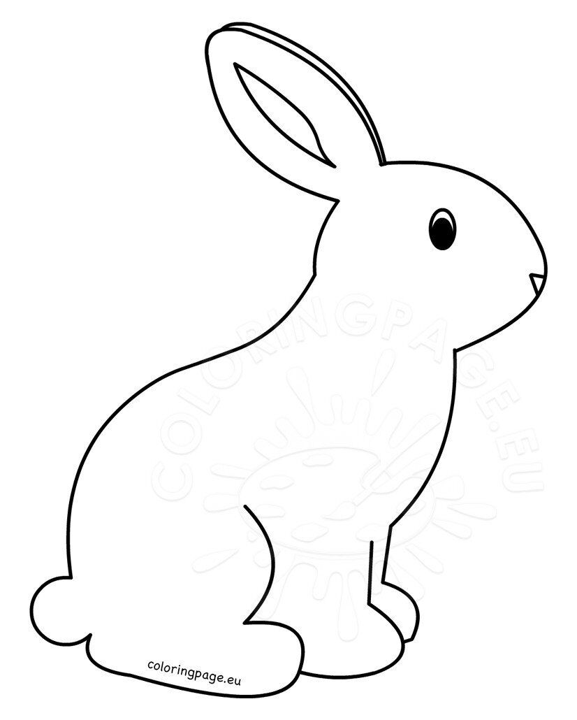 Printable rabbit coloring pages for kids coloring page