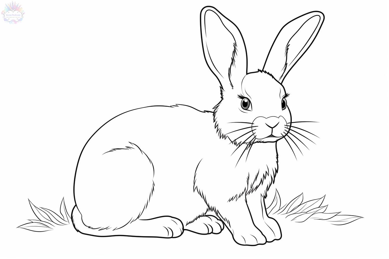 Rabbit coloring pages