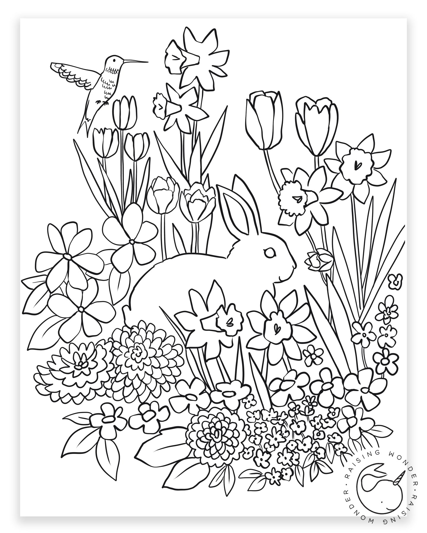 Single coloring page