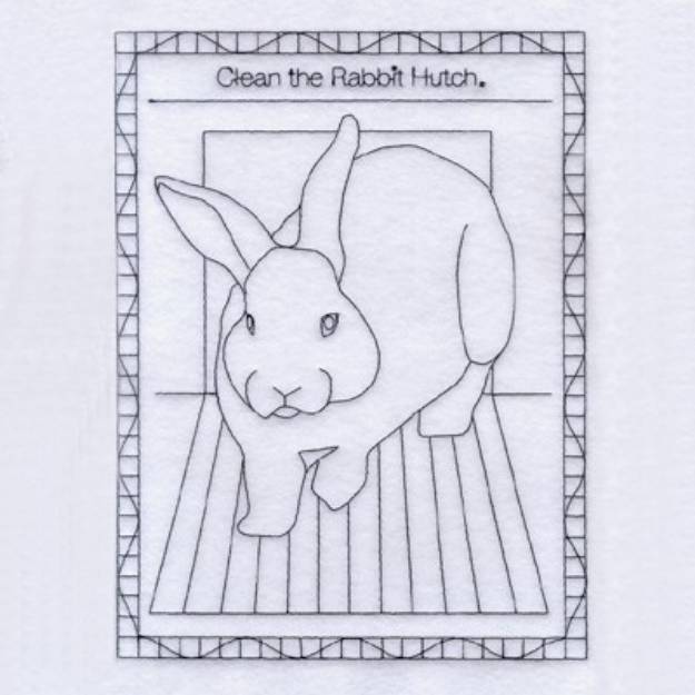 Clean the rabbit hatch machine embroidery design embroidery library at