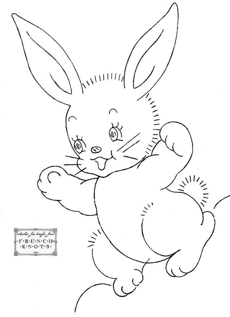 Bunny embroidery patterns vintage embroidery stitches animal embroidery patterns