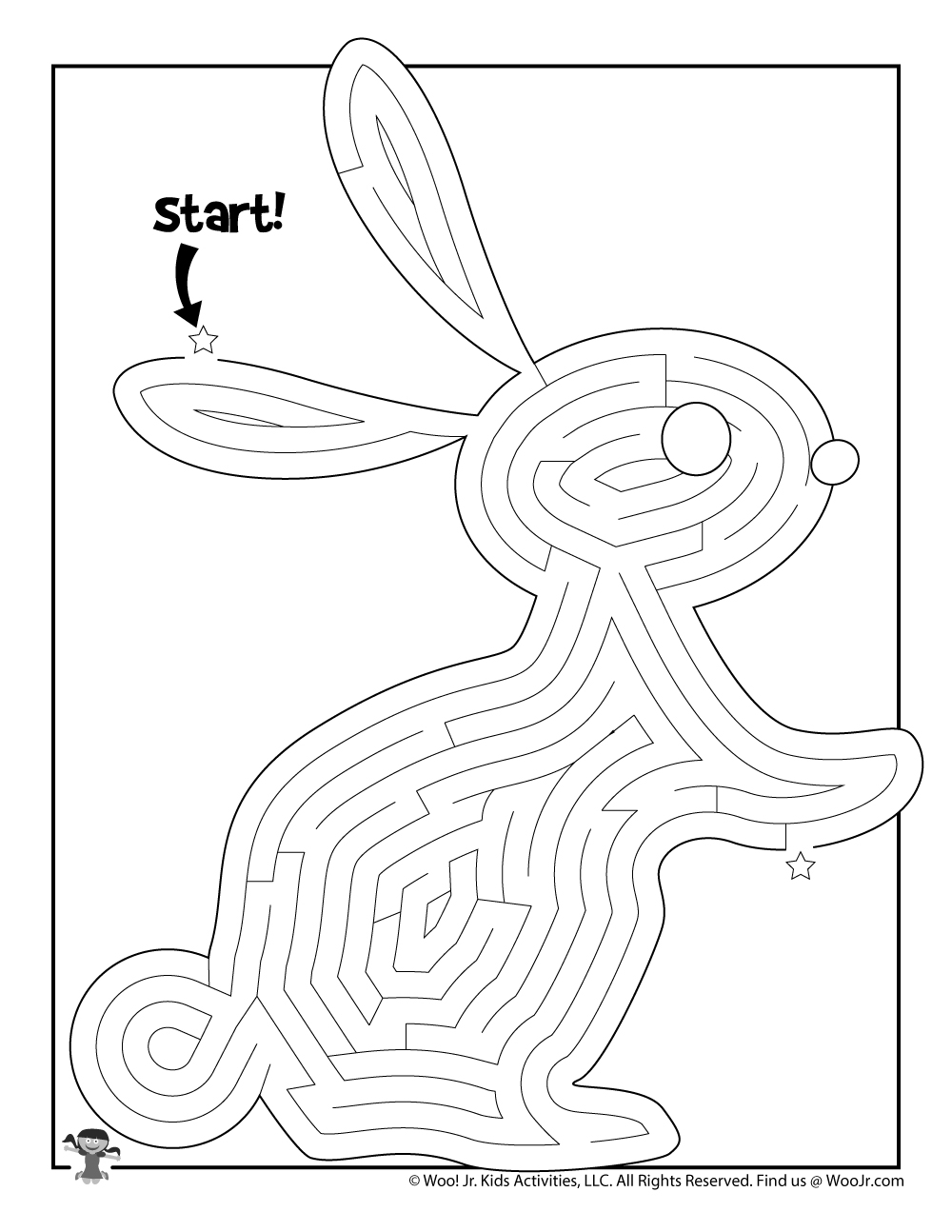 Printable easter mazes for kids woo jr kids activities childrens publishing