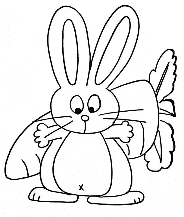 Rabbit coloring page