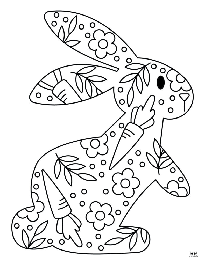 Bunny coloring pages