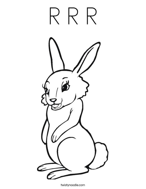 R r r coloring page