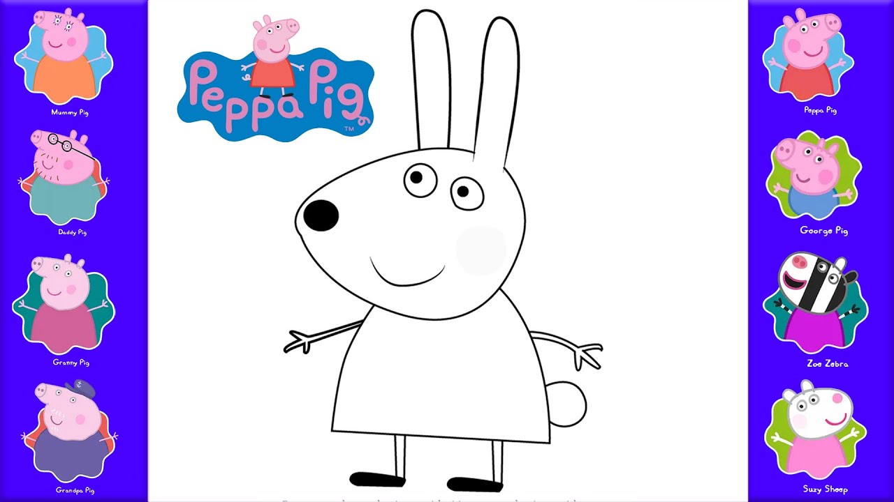 How to draw rebecca rabbit peppa pigð