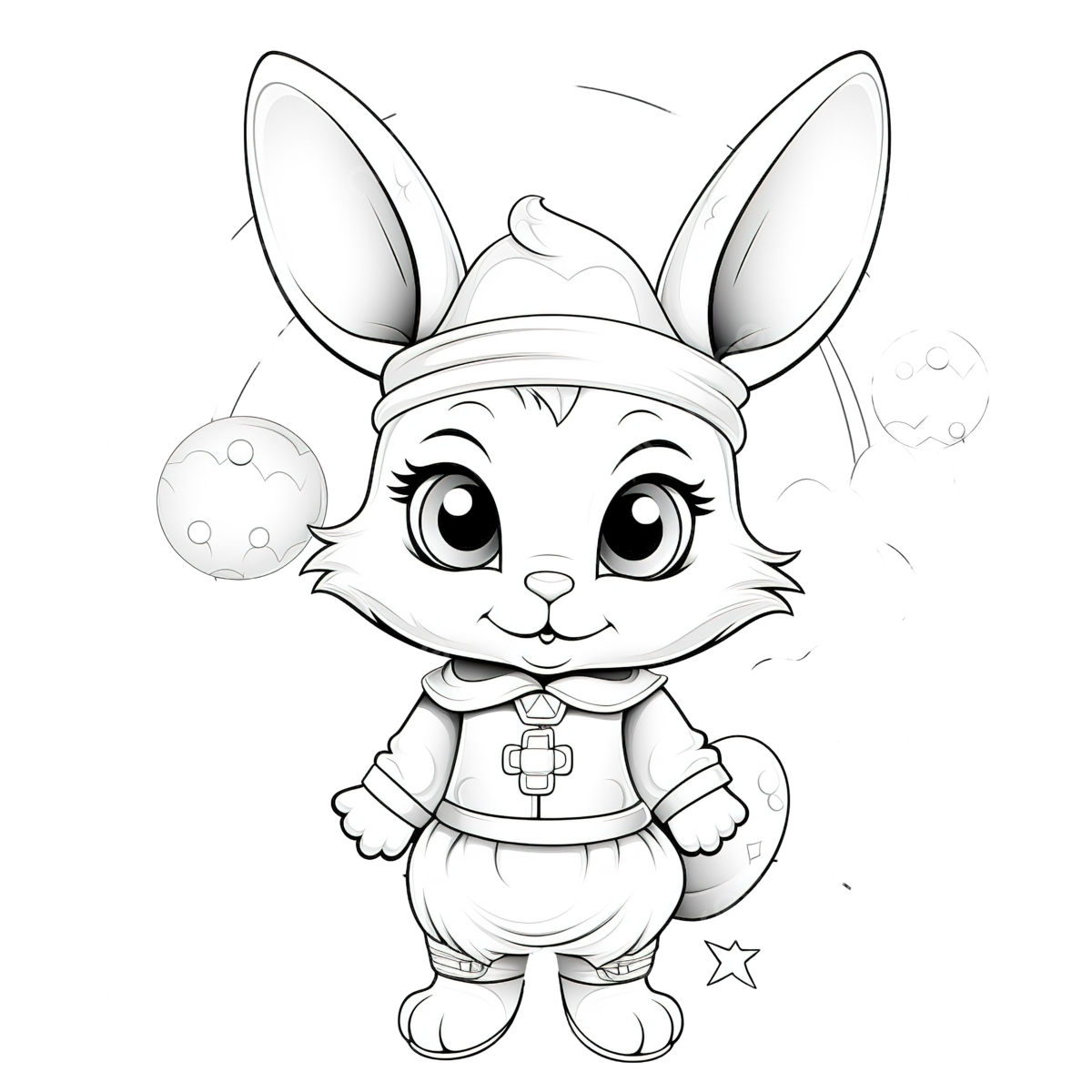 Rabbit cartoon outline png transparent images free download vector files