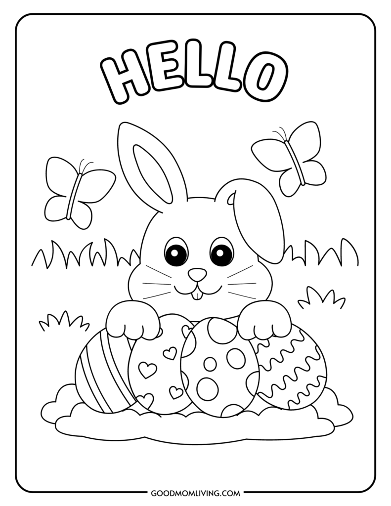 Bunny coloring pages rabbit coloring pages for kids