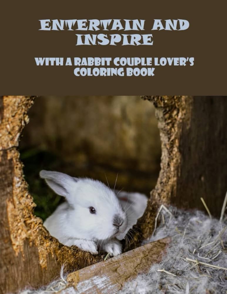 Entertain and inspire with a rabbit couple lovers coloring book giallorenzo hilda books