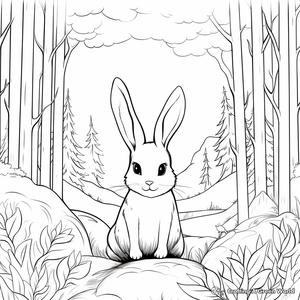 Bunny coloring pages for adults