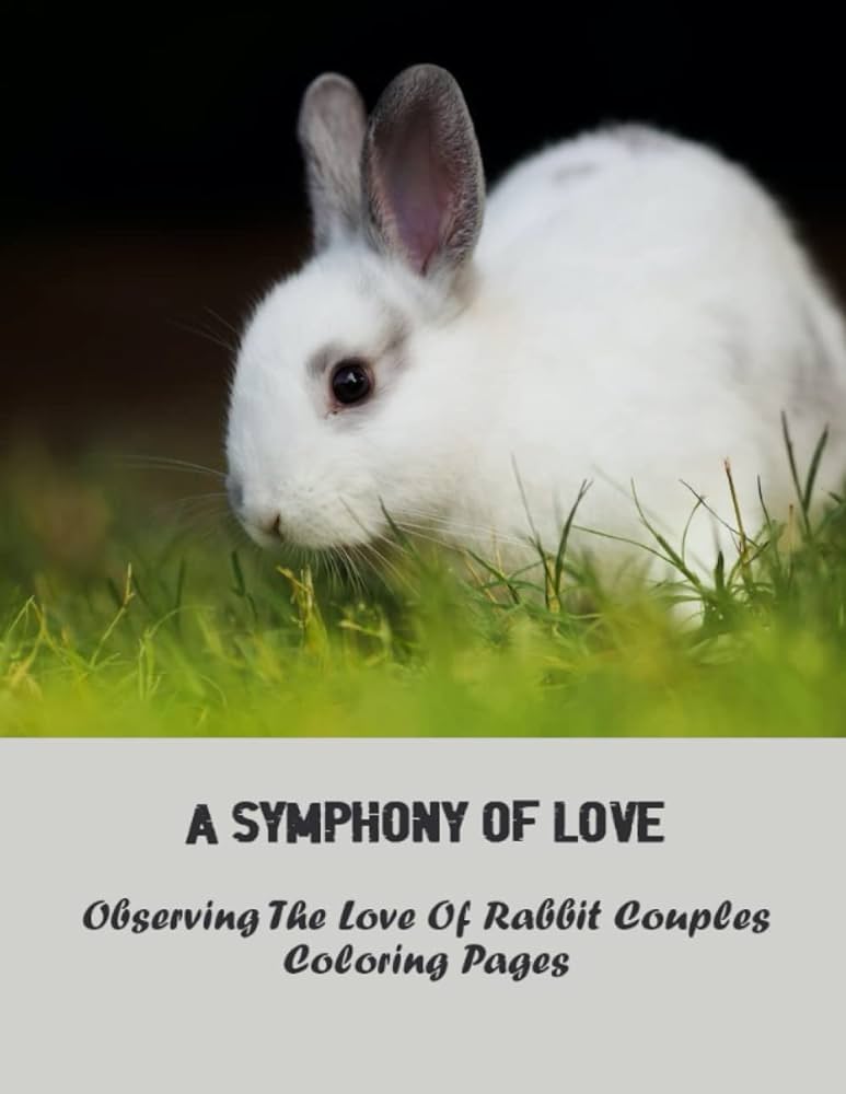 A symphony of love observing the love of rabbit couples coloring pages gottke winford kitap