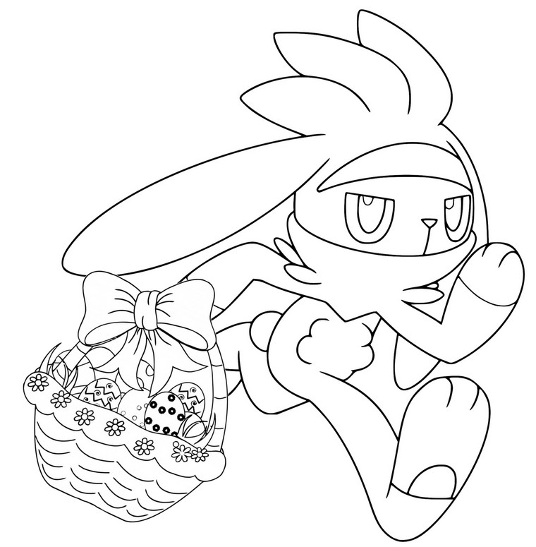 Coloring pages easter pokãmon