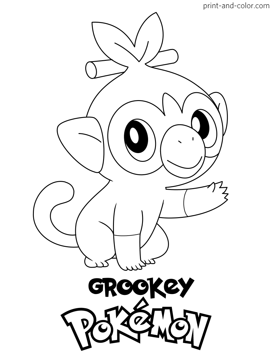 Pokemon sword and shield coloring pages print and color