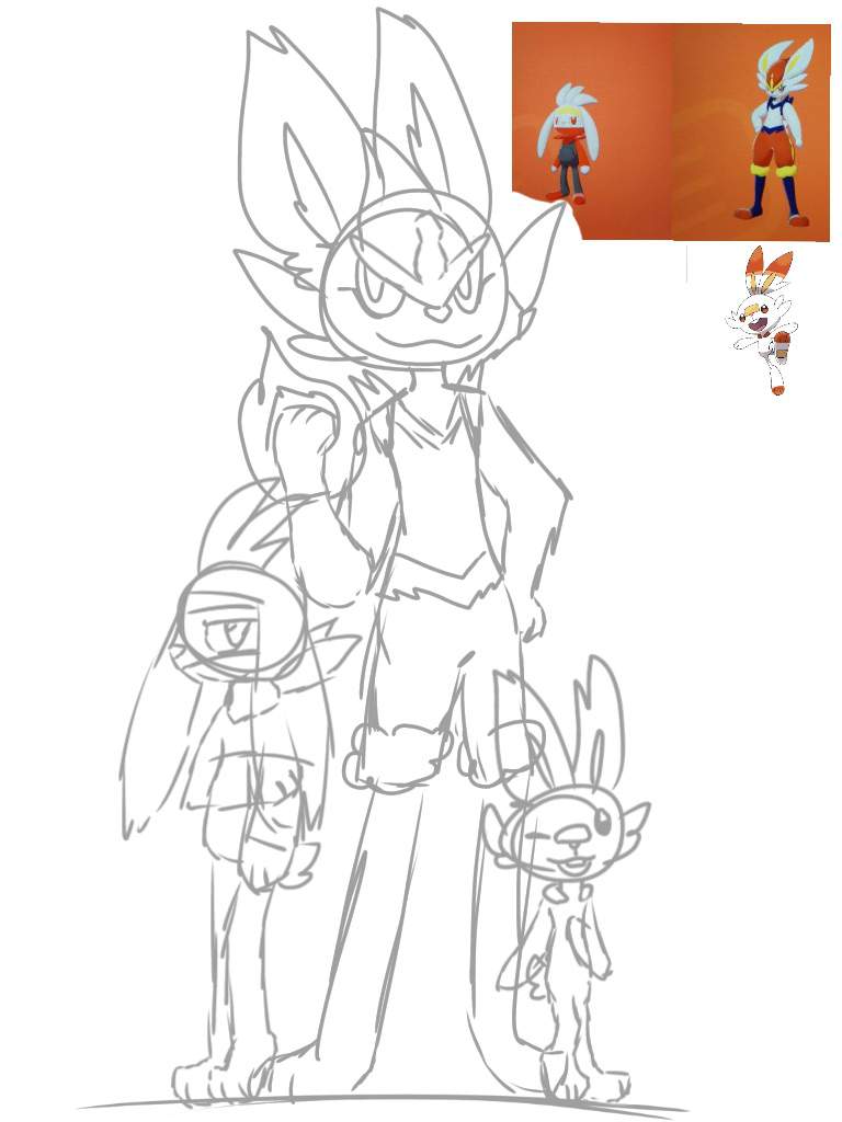 Scorbunnys line art spoiler warning pokãmon amino